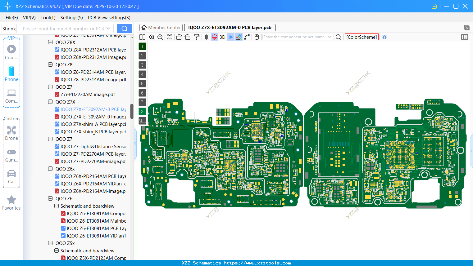 VIVO IQOO Z7X-ET3092AM-0 PCB Layer